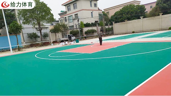 彩色籃球場造價